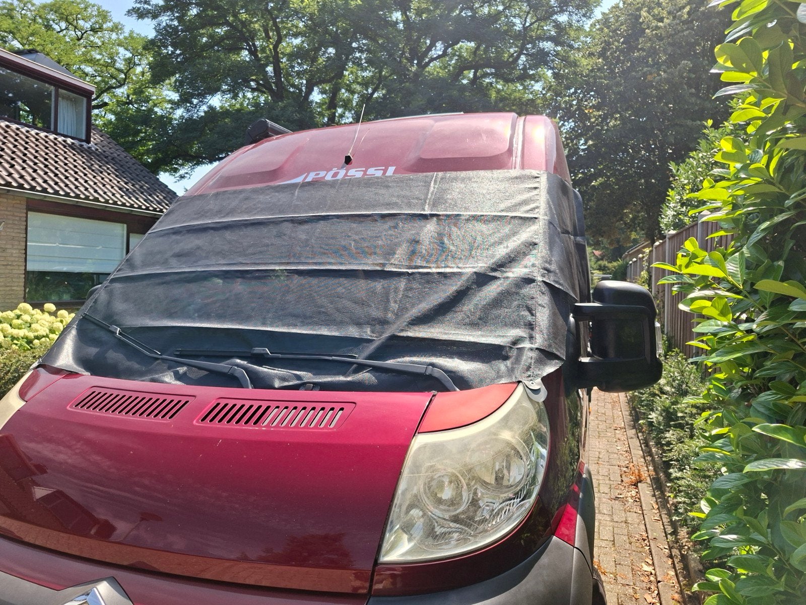 Hindermann Zonwering Camperbus - Perfect zicht naar buiten, Caravans en Kamperen, Ophalen, Zo goed als nieuw