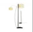 2x Ligne Roset Mama XXL vloerlamp, bieding is prijs per stuk, Ophalen, Gebruikt, Natuurlijk materiaal, E27 (groot)