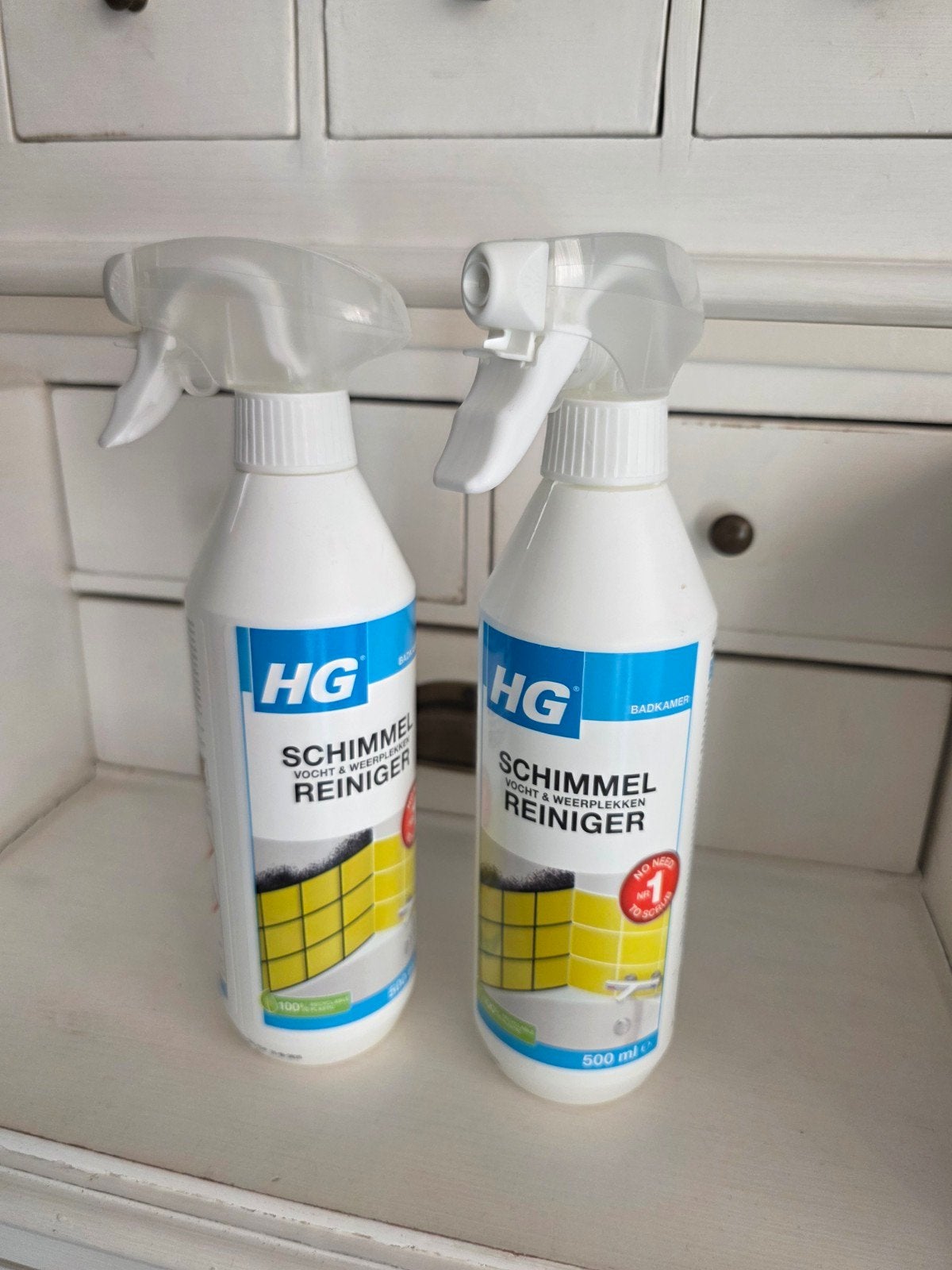 HG schimmelreiniger  2 flessen nieuw, Ophalen, Schoonmaakmiddel