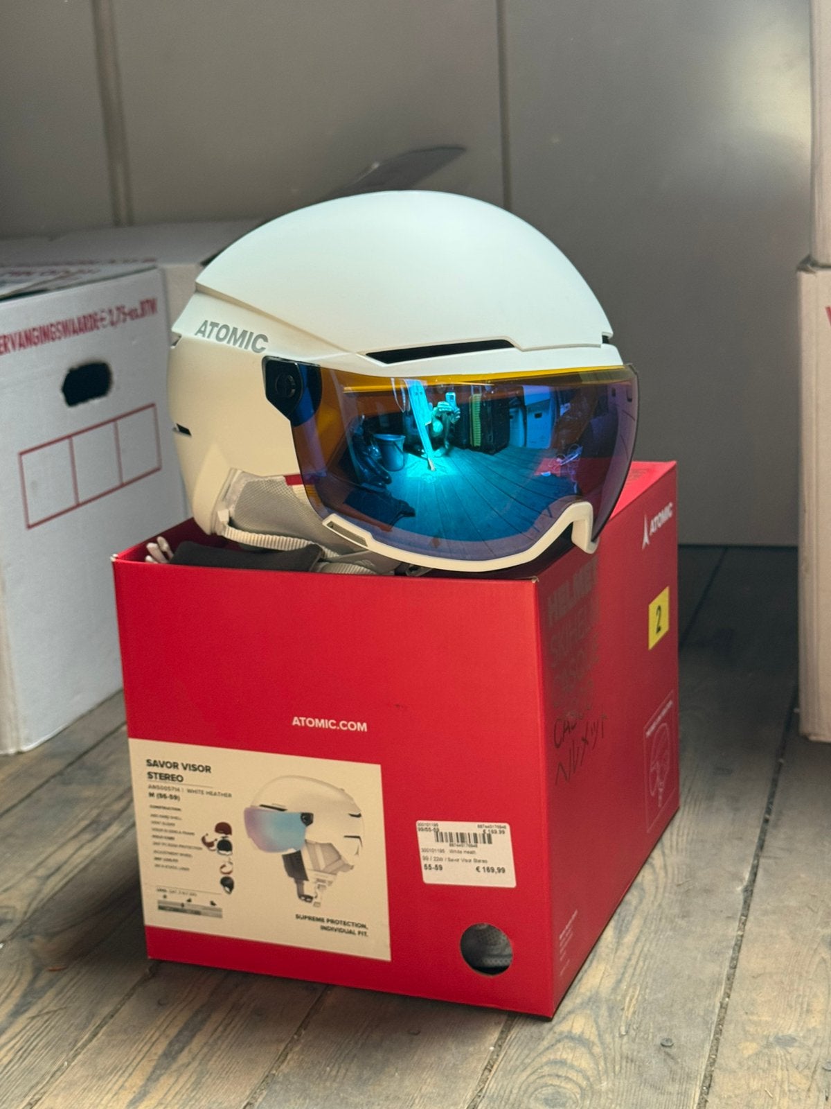 Atomic Savor Visor Stereo skihelm M (55-59 cm) – als nieuw, Ophalen