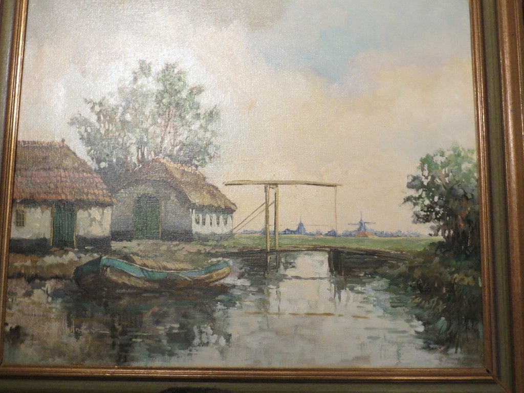 B.H.SLOTMAN, Pseud v V./d Put, Mooi Waterlandschap, Ophalen, Maritiem / water