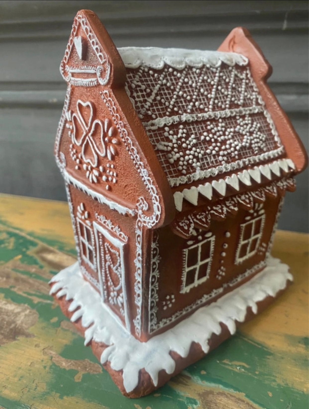 Gingerbread led peperkoekhuis huisje kerst decoratie, Nieuw, Ophalen of Verzenden, De Giesel, Info@clayre-eef.com