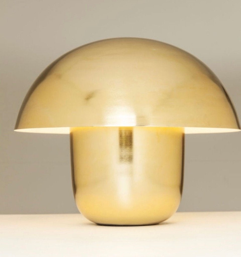 Kare design lamp goud paddestoel, Ophalen, Gebruikt, Goud, Kare