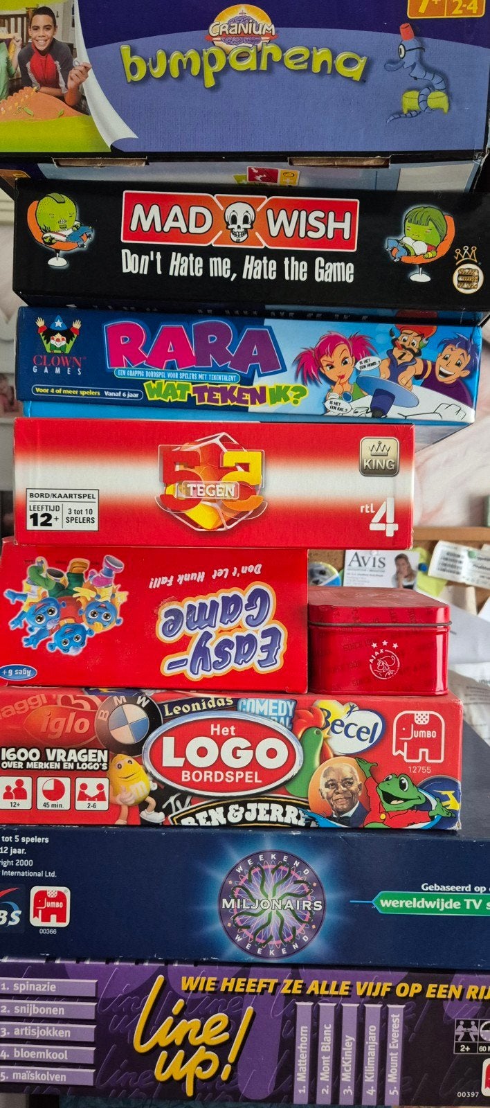 Bordspellen: Cranium Bumperarena, Mad Wish, Rara, 52 Tegen, Drie of vier spelers, Ophalen of Verzenden, Gebruikt
