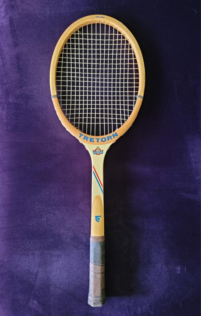 Retro Vintage Houten Tennisracket merk Tretorn Helsingborg, Ophalen of Verzenden, Racket, Overige merken