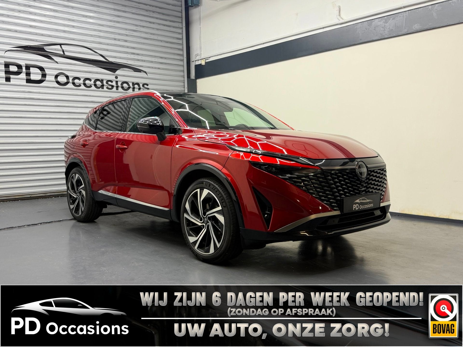 Nissan Qashqai 1.3 MHEV Xtronic Tekna Plus - Panorama - (360, Auto's, Nissan, Gebruikt, Zwart, 4 cilinders, Origineel Nederlands
