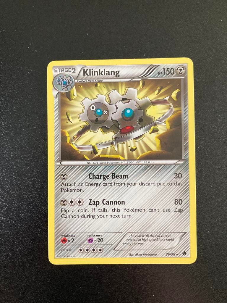 Pokemon kaart Klinklang, Ophalen of Verzenden