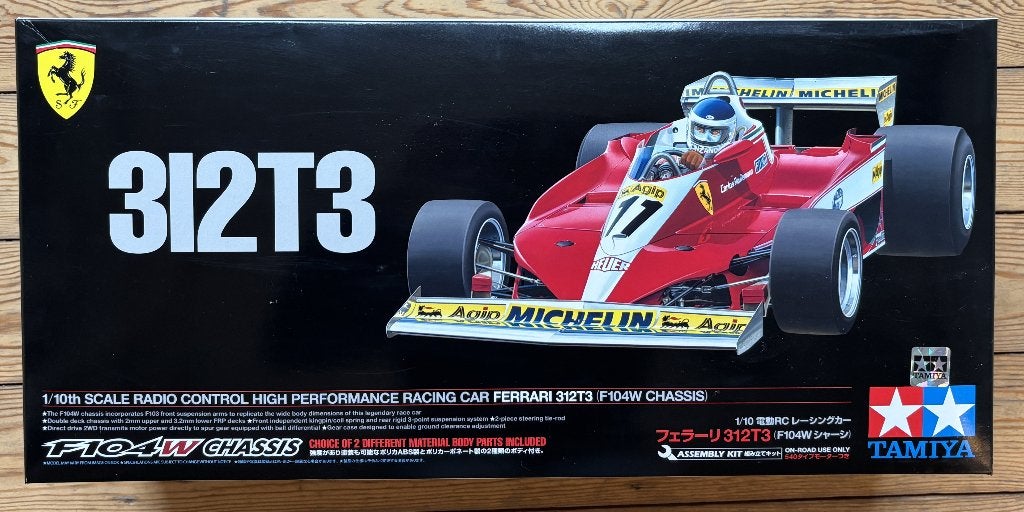 Tamiya R/C Ferrari 312T3 1/10, Elektro, Nieuw, Ophalen of Verzenden, Schaal 1:10