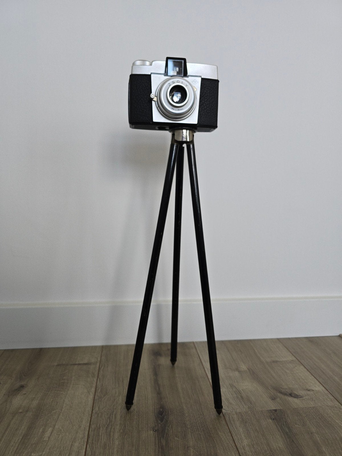 Antieke Franse telescopische koperen statief / Tripod €32.50, Audio, Tv en Foto, Ophalen of Verzenden, Driepoot