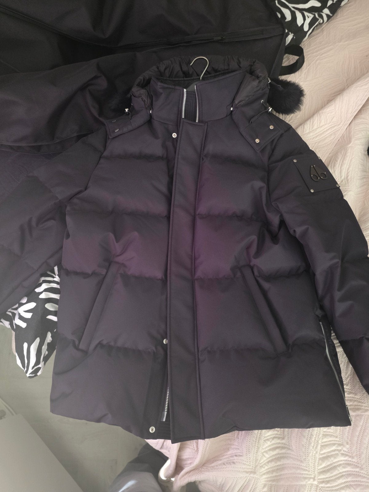 Originele Moose Knuckles winterjas - Maat XL, Kleding | Heren, Ophalen, Zwart, Maat 56/58 (XL), Zo goed als nieuw