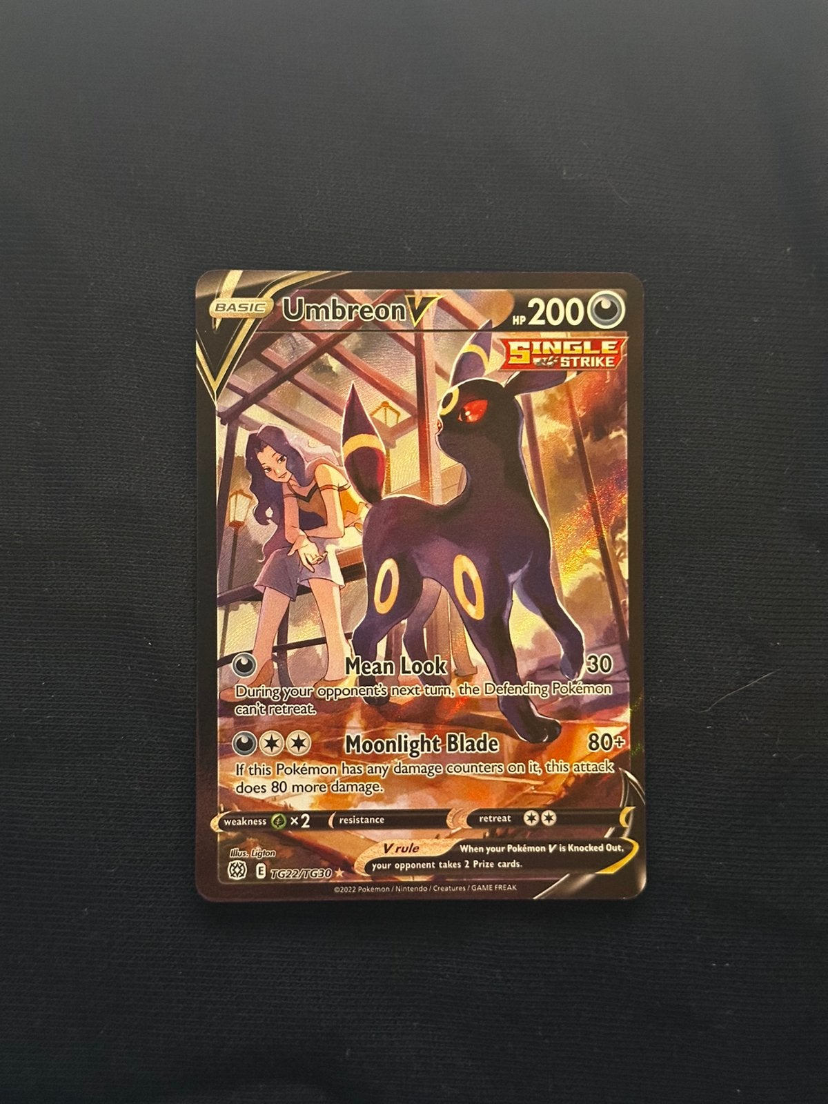 Pokemon Kaart Umbreon V van Brilliant Stars, Ophalen of Verzenden, Zo goed als nieuw, Losse kaart
