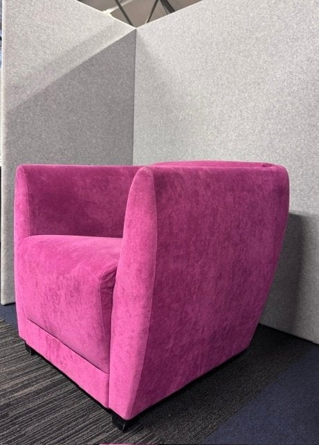 Fauteuil - roze - 80€ stuk, 6 stuks, Ophalen of Verzenden, Gebruikt, 75 tot 100 cm, 50 tot 75 cm