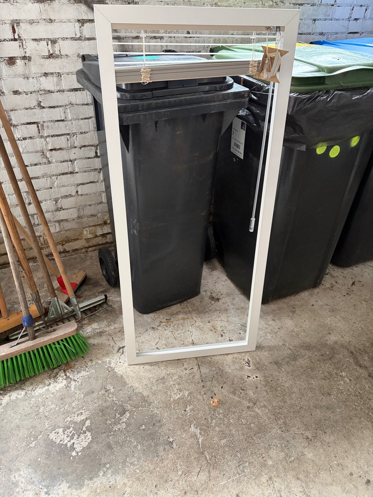 Wit jaloezieën frame, Ophalen, 100 tot 150 cm, Zo goed als nieuw, Rechthoekig