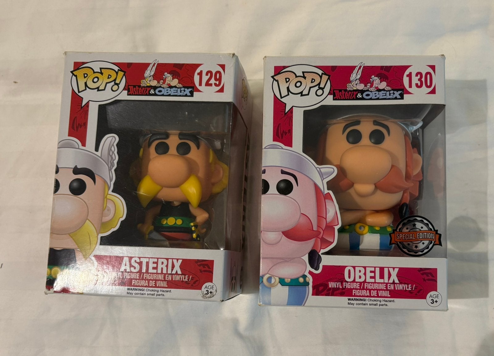 Funko Pop Asterix & Obelix 129 en 130, Ophalen of Verzenden, Zo goed als nieuw