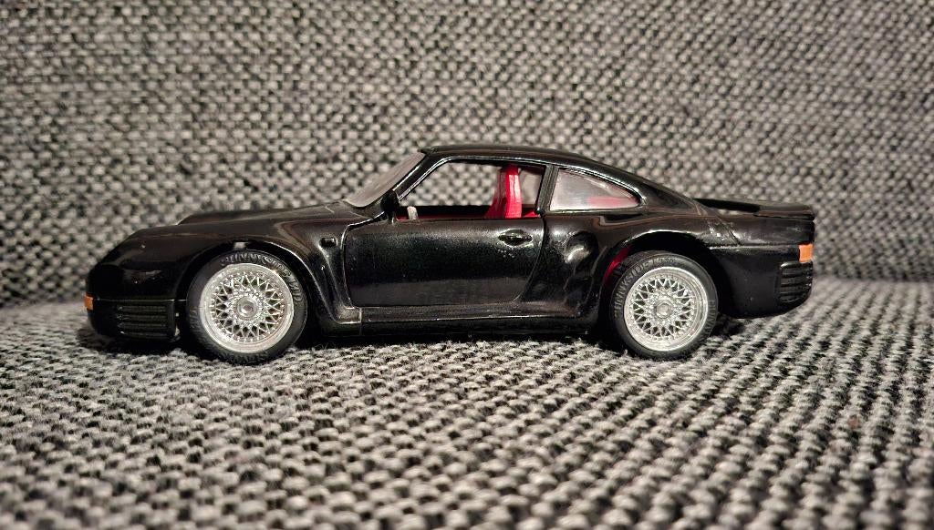 Porsche 959 zwart model, Ophalen of Verzenden, Bburago