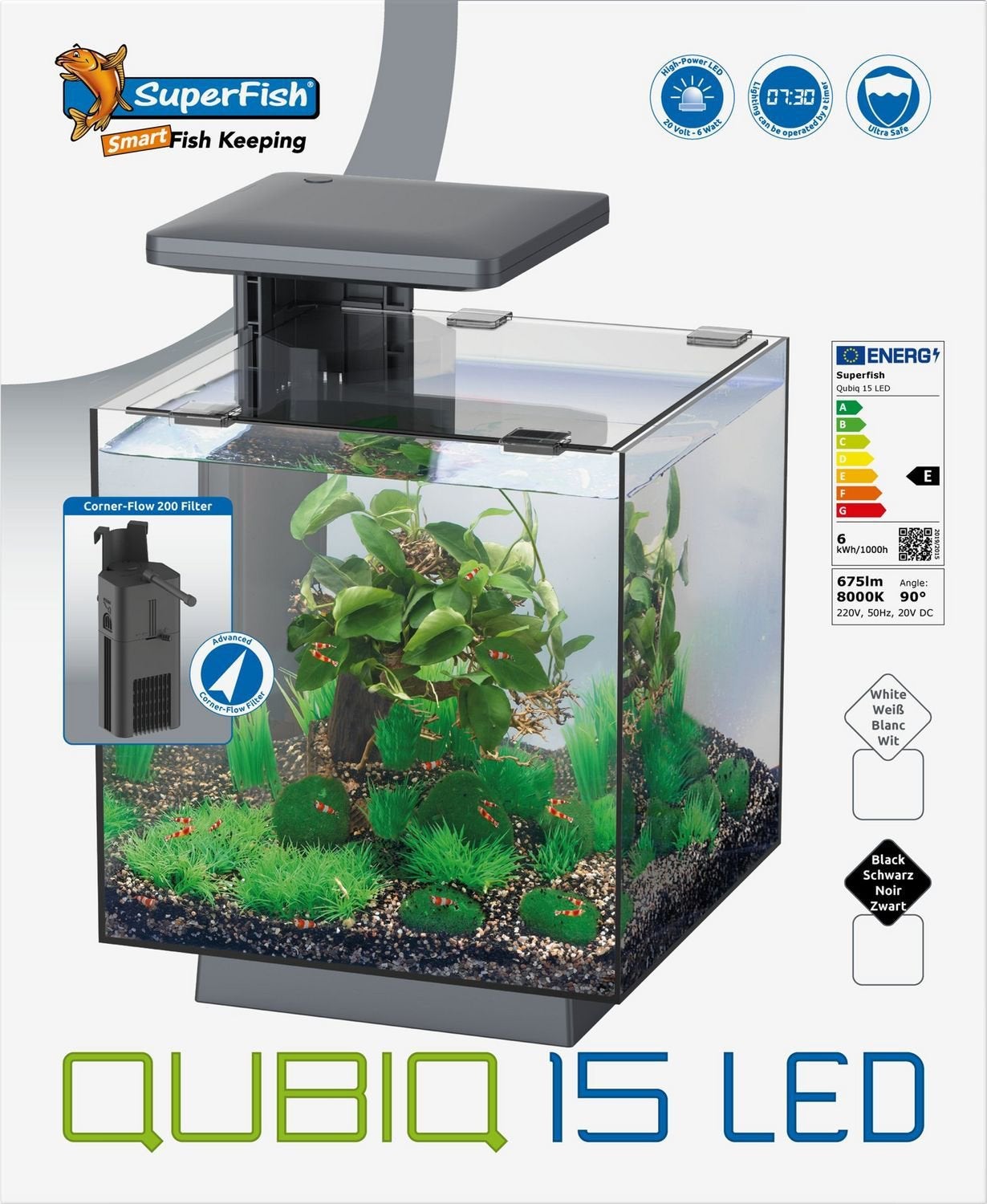 Superfish QubiQ Aquarium 15, Ophalen, Nieuw, Leeg aquarium