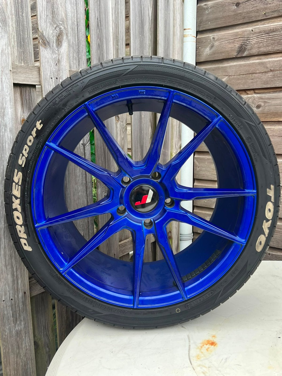 JR-wheels 18" incl Toyo proxes sport, Ophalen, Gebruikt, BMW
