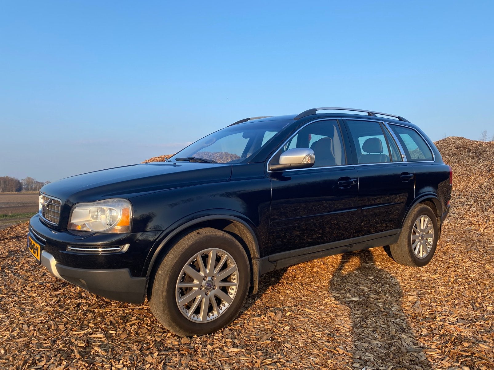 Volvo XC90 3.2 Geartronic Exe/sport 5-SEAT 2007 LPG Zwart, Auto's, Volvo, 238 pk, Zwart, Leder, SUV of Terreinwagen