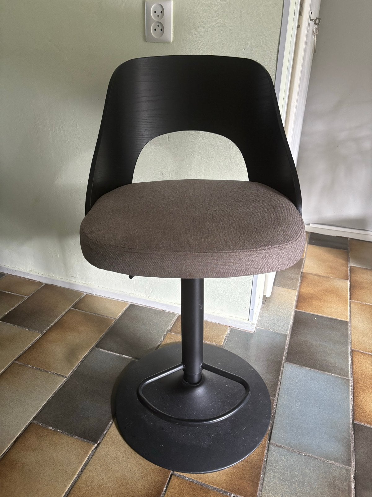 1 x Fredriks Zoedi barkrukken - tweedehands, Gebruikt, In hoogte verstelbaar, Ophalen of Verzenden, 90 cm of meer