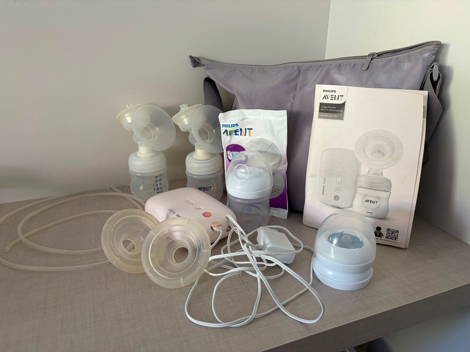Philips Avent Elektrische Borstkolf SCF397/11, Ophalen of Verzenden, Zo goed als nieuw, Borstkolf