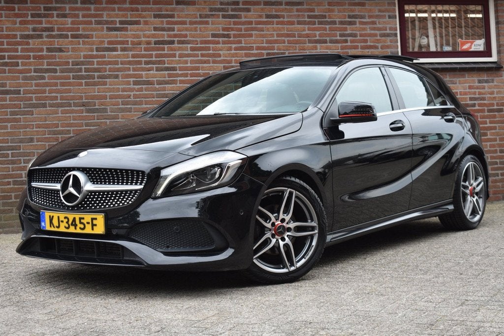 Mercedes-Benz A-klasse 180 AMG Night Edition Plus '16 LED Pa, Auto's, Mercedes-Benz, Bedrijf, Te koop, A-Klasse, ABS, Airbags