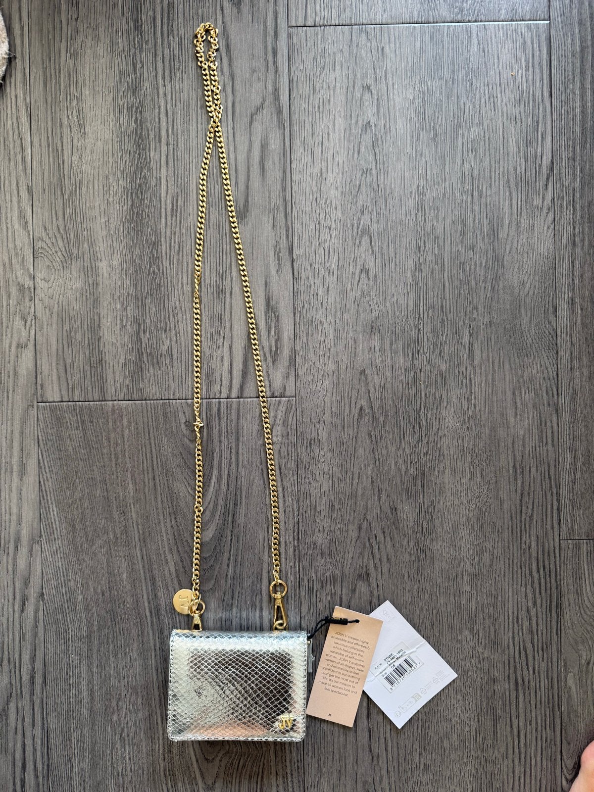 JOSH V SYNNE Schoudertasje Metallic Zilver, Ophalen of Verzenden, Nieuw, Overige kleuren, Shopper