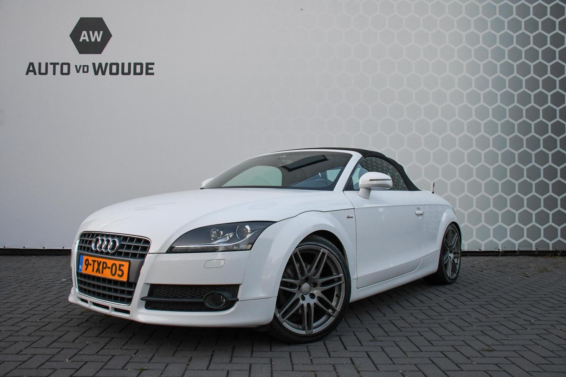 Audi TT Roadster 2.0 TFSI S-Line Cabrio Automaat DSG 200PK, Auto's, Audi, Gebruikt, Zwart, 4 cilinders, Wit