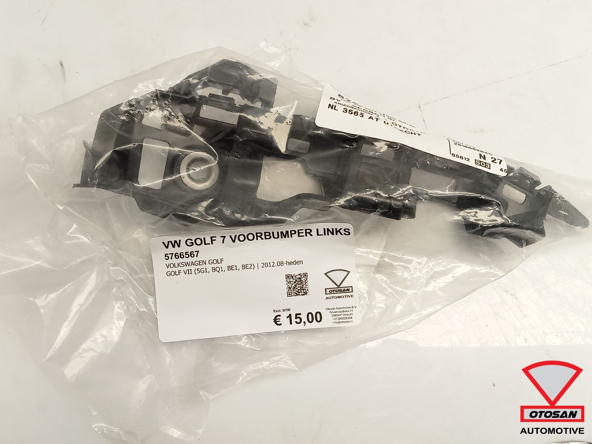 VW Golf 7 Voorbumper bumper Geleider Houder Links Nieuw, Auto-onderdelen, Carrosserie en Plaatwerk, Volkswagen, Volkswagen AG