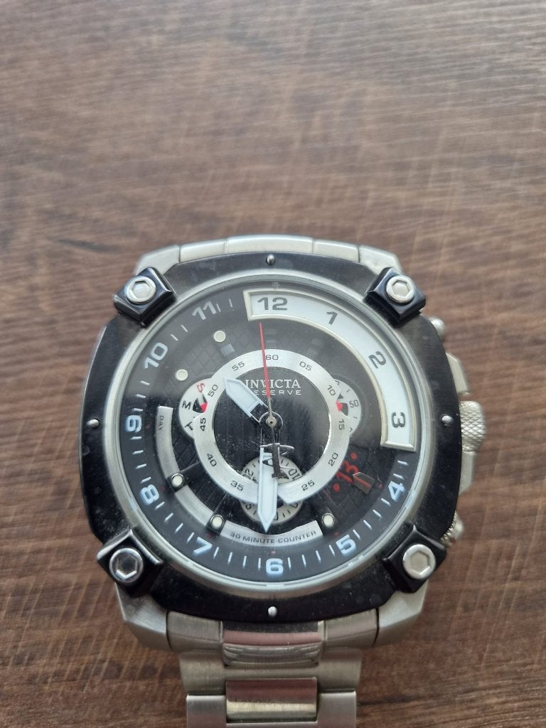 Invicta Reserve Octane 27049 chronograaf 50 mm herenhorloge, Overige merken, Staal, Staal, Polshorloge