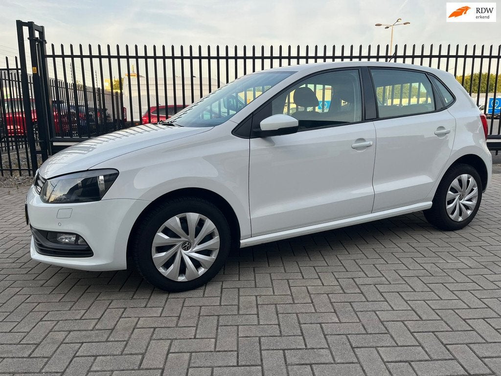Volkswagen Polo 1.0 75PK Airco Bluetooth Parkeersensoren, Auto's, Volkswagen, Stof, Gebruikt, Wit, Origineel Nederlands