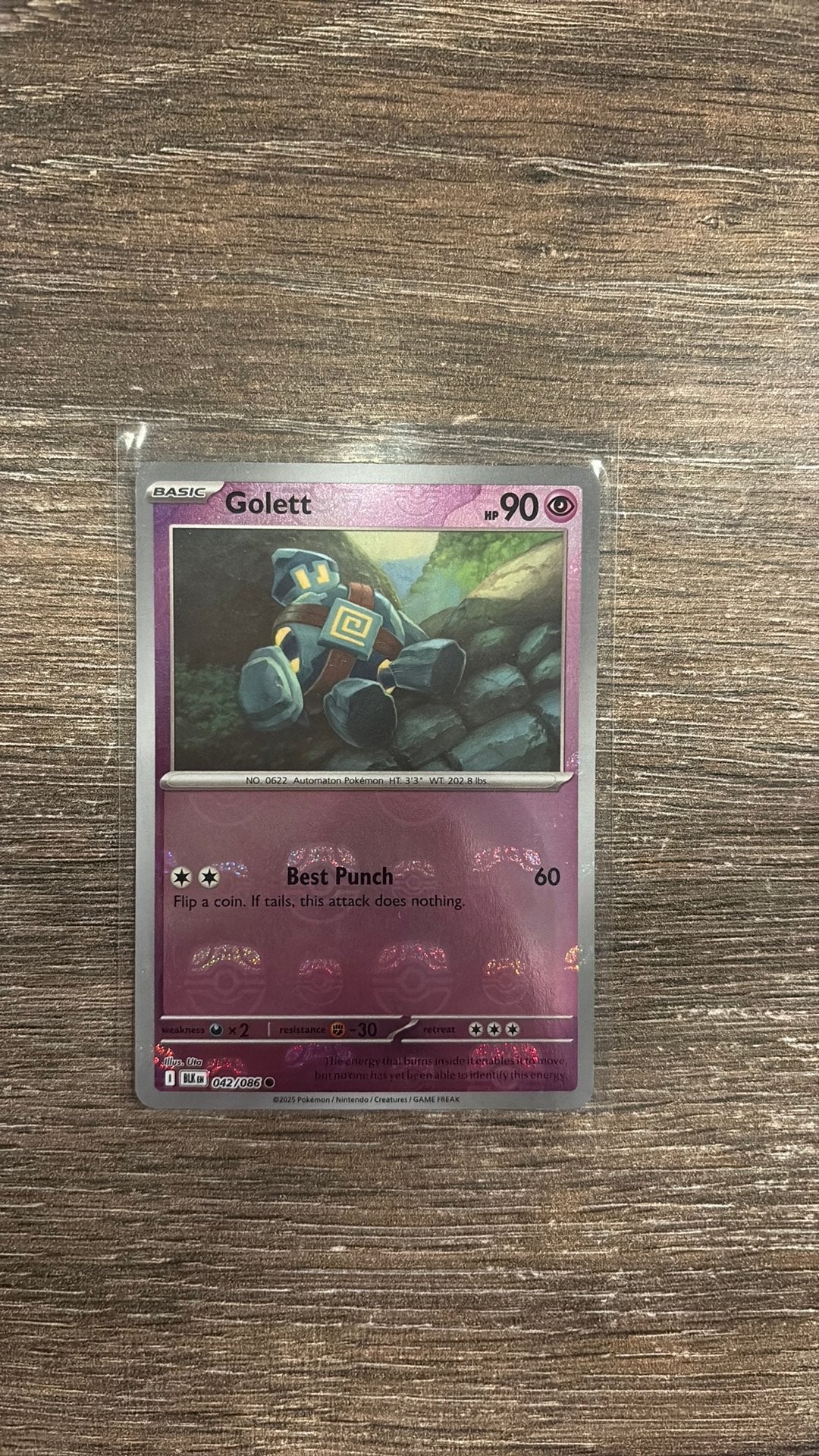 BLK Golett 042/086 MasterBall Reverse holo, Ophalen of Verzenden, Zo goed als nieuw