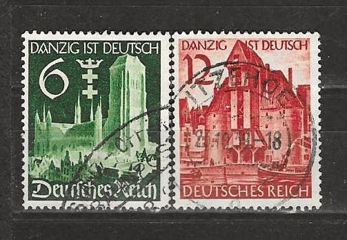 Reich 714-715, Ophalen of Verzenden, Duitse Keizerrijk, Gestempeld