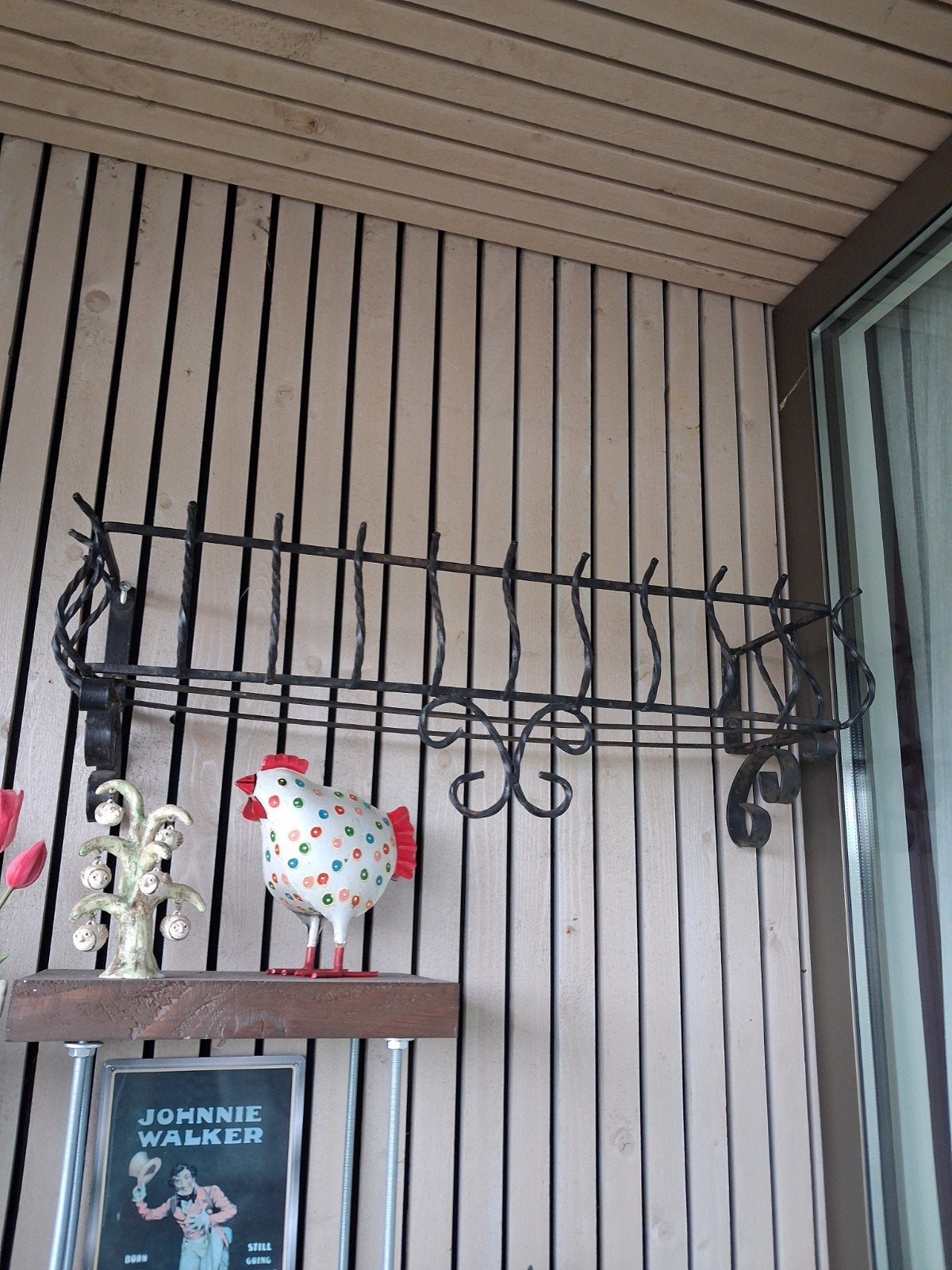 smeedijzeren plantenbak zwart, Ophalen, Minder dan 30 cm, Zo goed als nieuw, Balkon
