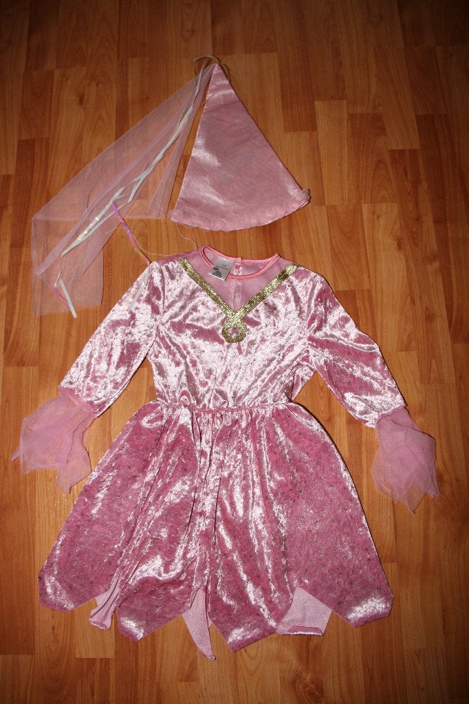 Carnaval Prinsesjurk en een klein jurkje, Ophalen of Verzenden, Gebruikt, 146 t/m 152, Meisje