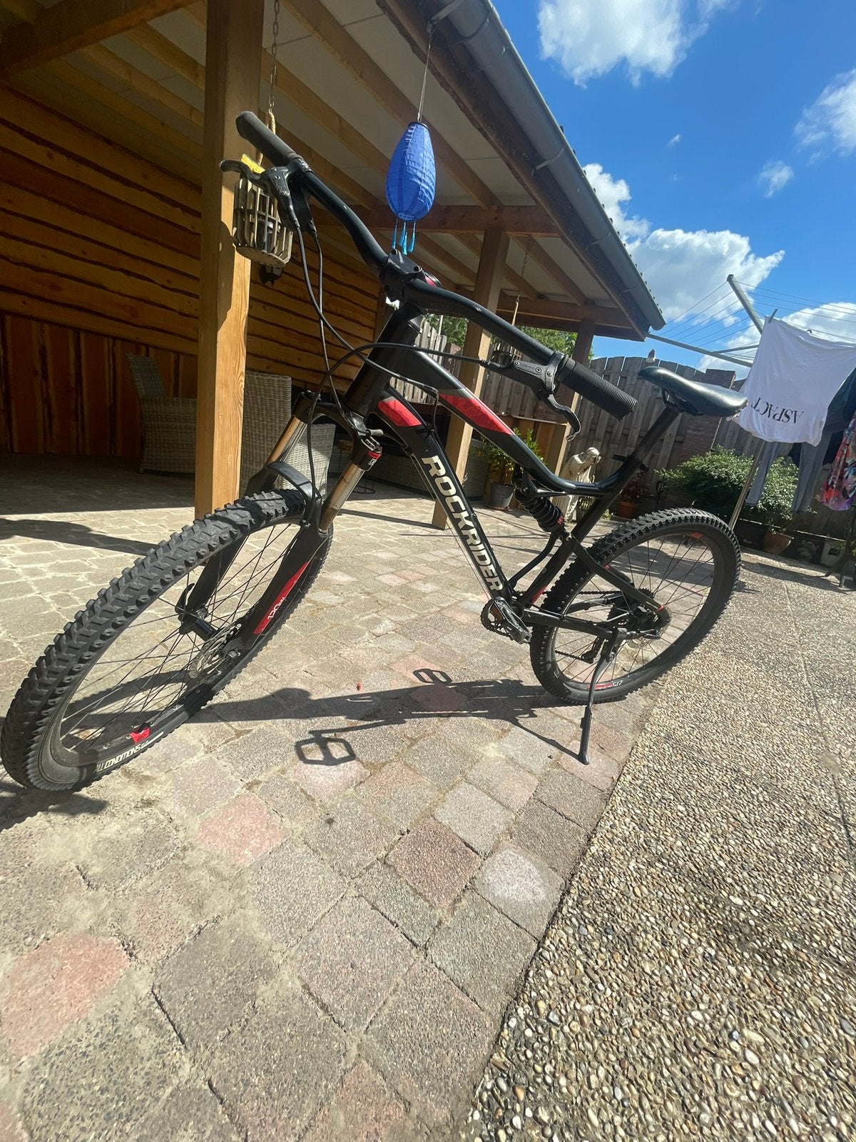 Mountainbike RockRider Rood/Zwart, Fietsen en Brommers, Ophalen, 24 inch of meer, Gebruikt, Aluminium