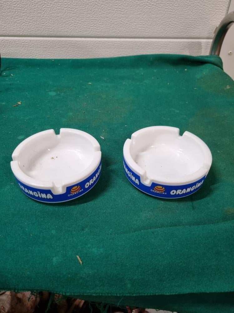 asbakken orangina arcoroc glas, Ophalen of Verzenden, 'T Olde Gre-j, Info@toldegrej.nl, Endepoelstraat 20f Didam