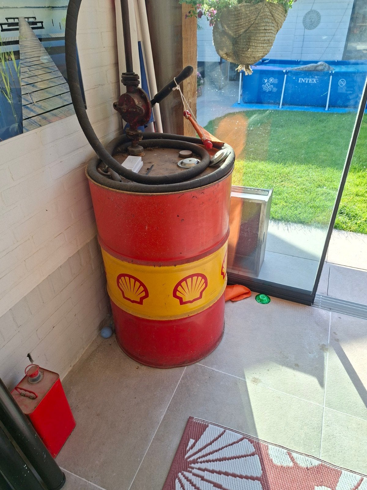 Shell olieton, Witgoed en Apparatuur, Fonduesets, Ophalen, Fondueset