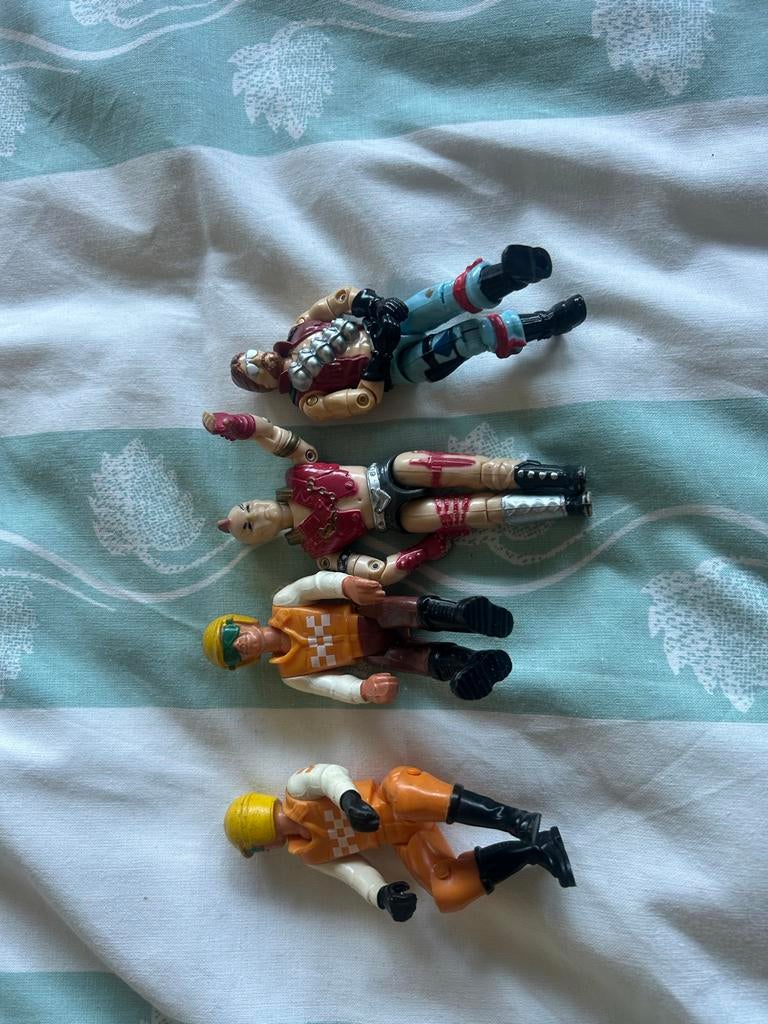 Vintage speelgoed poppetjes - Actiefiguren set, Ophalen, Zo goed als nieuw