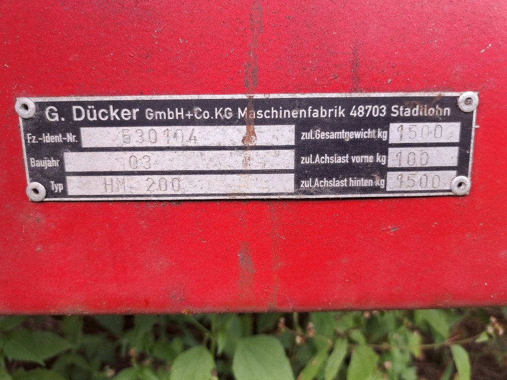 Takkenversnipperaar dücker, Tuin en Terras, Ophalen, Gebruikt, Dücker hm 200