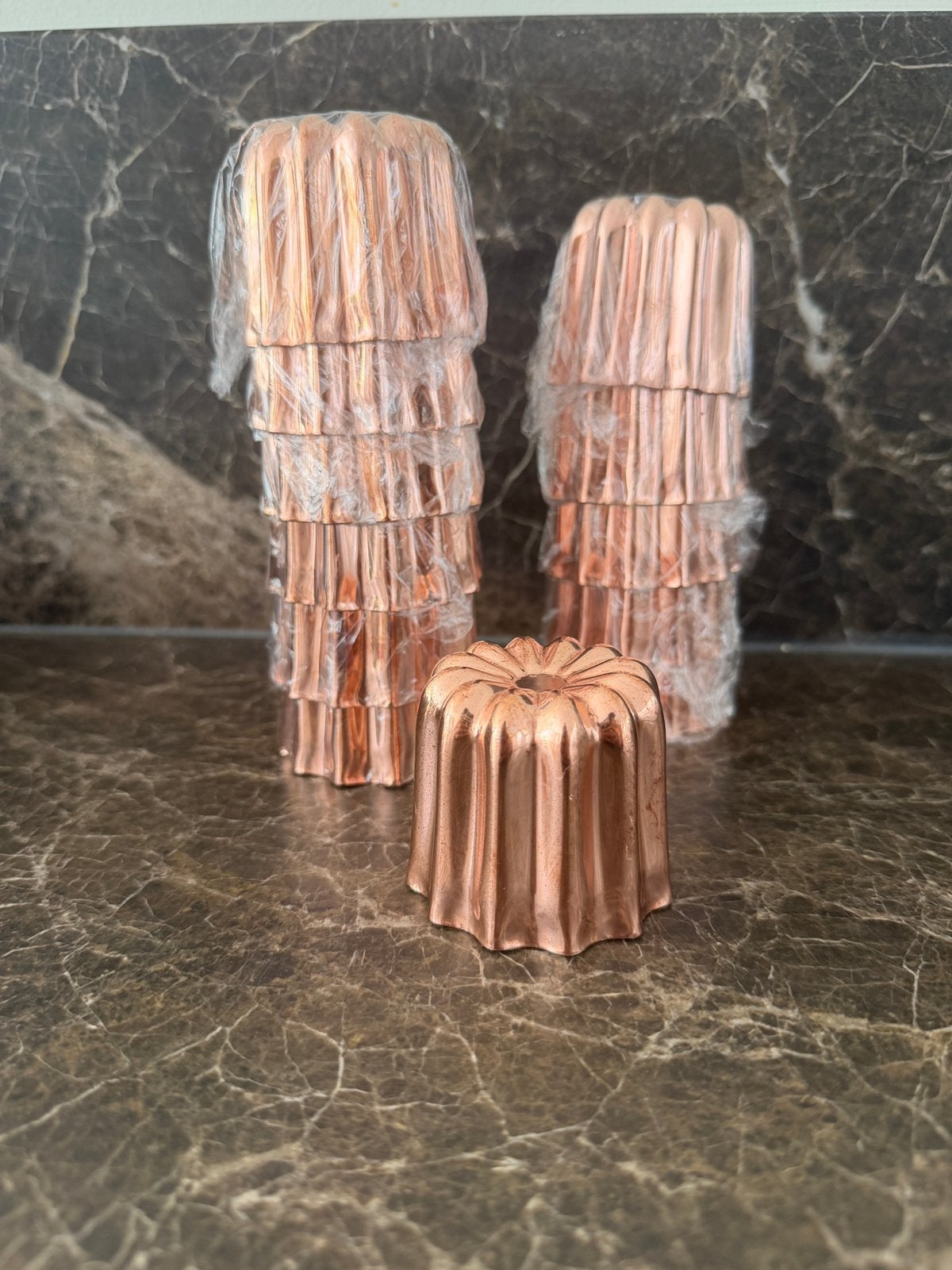 Canele vorm koper 12 stuks - nieuw, Ophalen of Verzenden, Nieuw