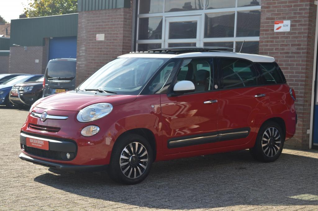 Fiat 500L 1.4 T-Jet 7p. | PANODAK - PDC - LEDER (bj 2016), Gebruikt, 4 cilinders, 400 kg, 7 stoelen