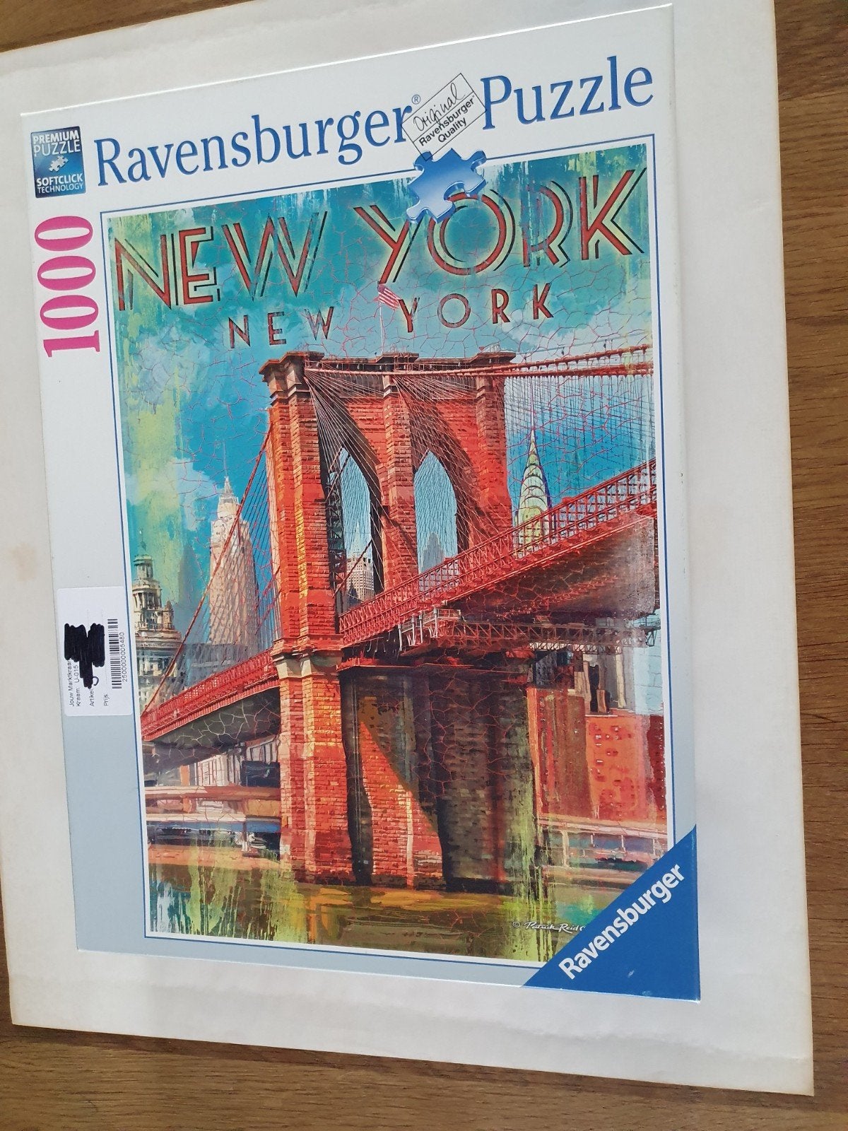 puzzel new york, Ophalen of Verzenden, 500 t/m 1500 stukjes, Gebruikt