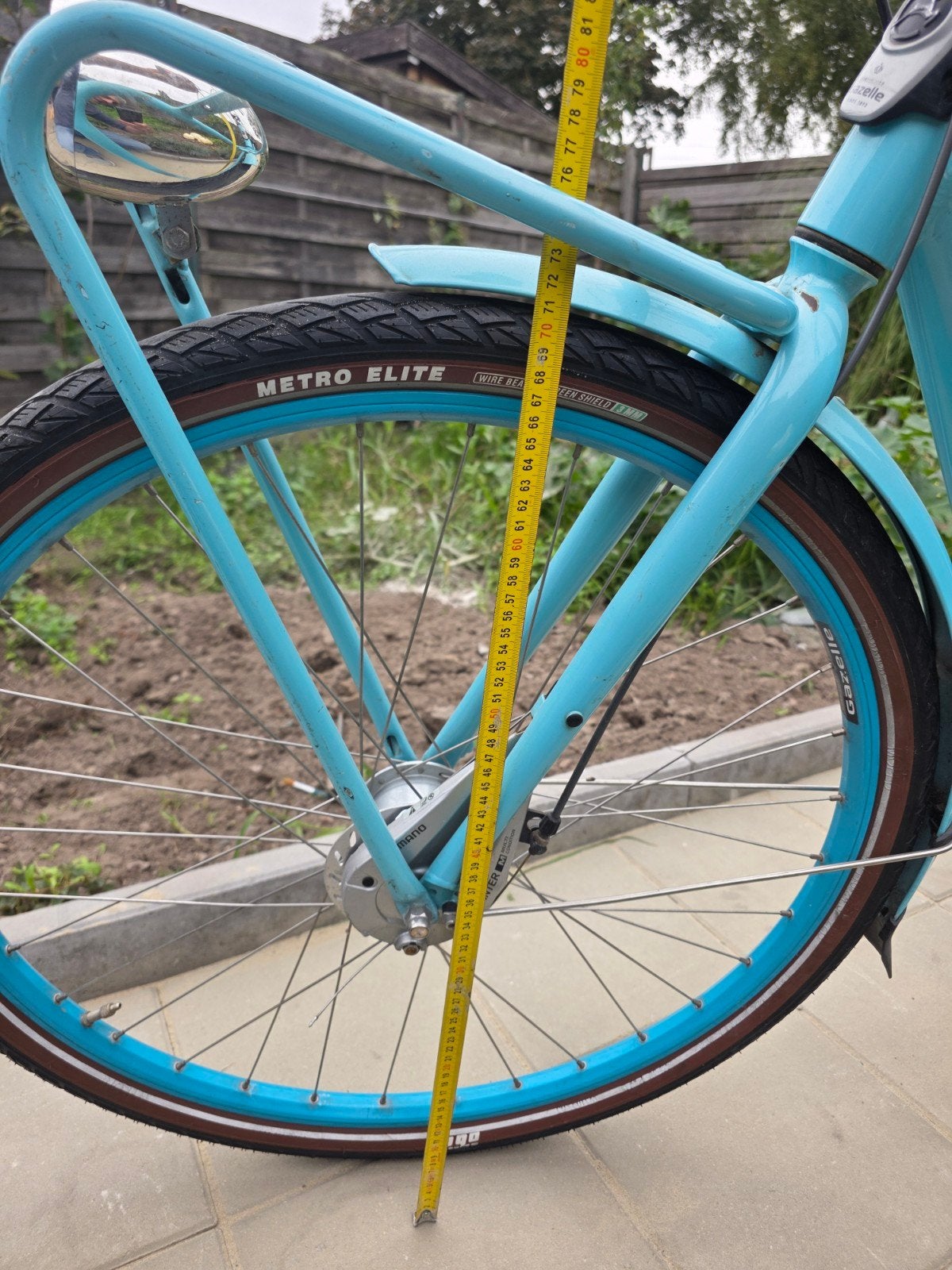 Gazelle Miss Grace damesfiets - Lichtblauw, Terugtraprem, Gebruikt, (Extra) lage instap, Gazelle