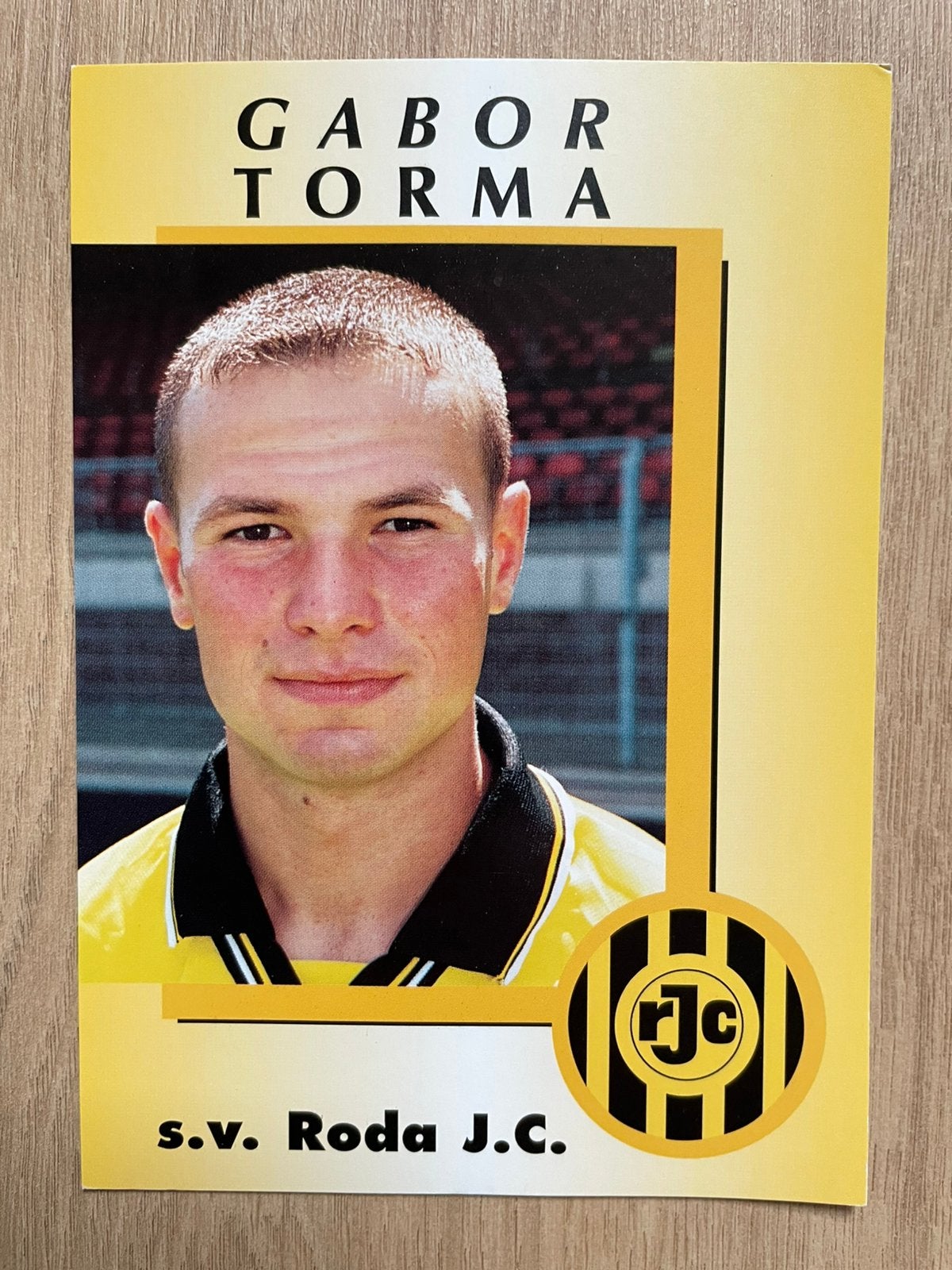 Fotokaart Gabor Torma (Roda JC)., Verzamelen, Ophalen of Verzenden, Nieuw, Roda JC, Spelerskaart
