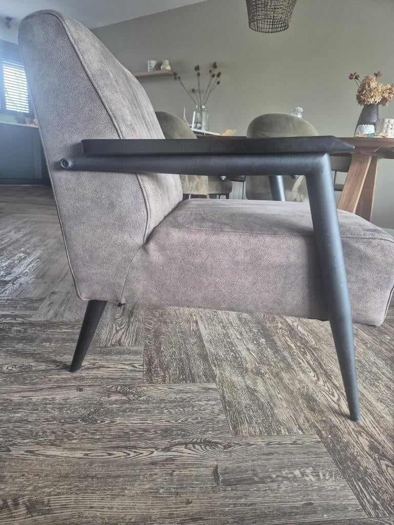 Fauteuil olijfgroen, Huis en Inrichting, Fauteuils, Ophalen, Gebruikt, 75 tot 100 cm, 50 tot 75 cm