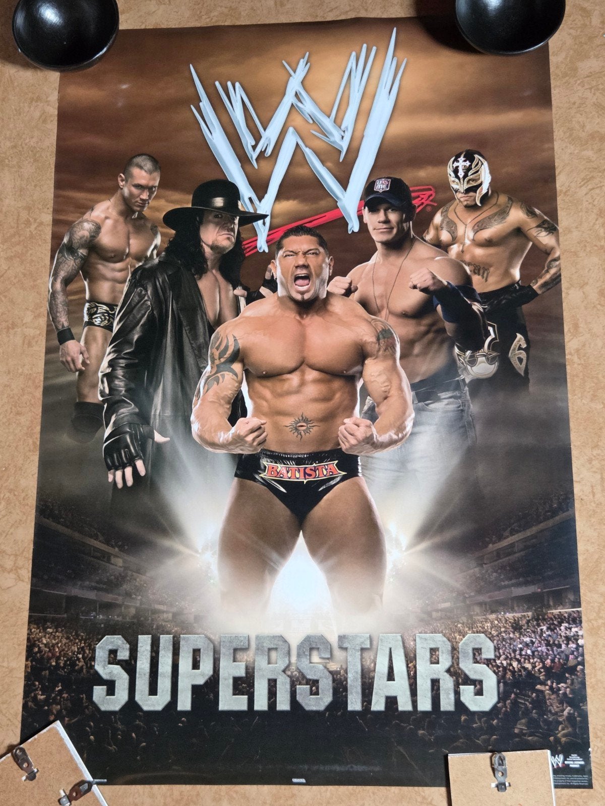 WWE Superstars Poster - 91x61cm, Rechthoekig Staand, Verzenden, Deurposter of groter, Zo goed als nieuw