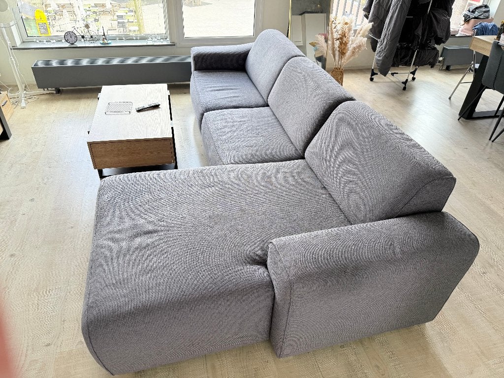 couch (for Sale), Ophalen, L-Shaped (Grey Color), 300 cm of meer, Zo goed als nieuw