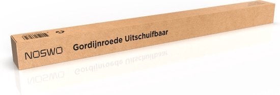 Uitschuifbaar gordijnstang, Ophalen, Nieuw, Zwart