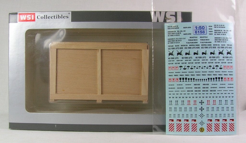 WSI: lading - transport kist met decal set., Hobby en Vrije tijd, Ophalen of Verzenden, Zo goed als nieuw, Bus of Vrachtwagen