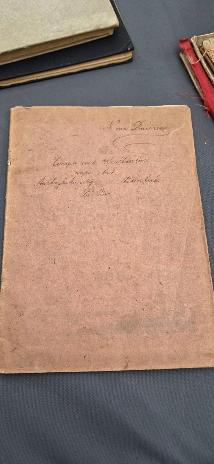 aardrijkskunde tekenboek 1911, Bosatlas, 2000 tot heden, Ophalen of Verzenden, Zo goed als nieuw